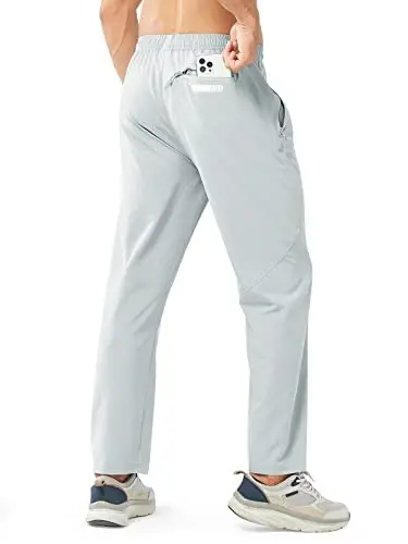 NORTHYARD Men's Athletic Pants Running Workout Gym Lightweight Quick Dry | Track Jogging Casual Sweatpants Sports, Zipper Pockets, Elastic Waist, Breathable, 4-Way Stretch, Cooling, Reflective Strips - NORTHYARD (1)