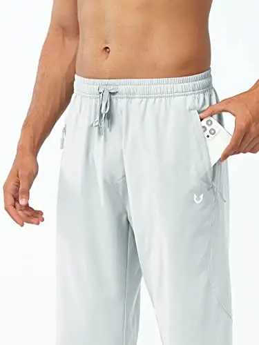 NORTHYARD Men's Athletic Pants Running Workout Gym Lightweight Quick Dry | Track Jogging Casual Sweatpants Sports, Zipper Pockets, Elastic Waist, Breathable, 4-Way Stretch, Cooling, Reflective Strips - 3