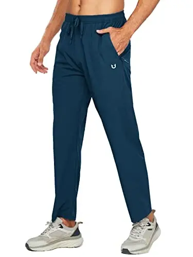 NORTHYARD Men's Athletic Pants Running Workout Gym Lightweight Quick Dry | Track Jogging Casual Sweatpants Sports, Zipper Pockets, Elastic Waist, Breathable, 4-Way Stretch, Cooling, Reflective Strips 