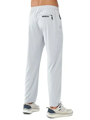 NORTHYARD Men's Athletic Pants Running Workout Gym Lightweight Quick Dry | Track Jogging Casual Sweatpants Sports, Zipper Pockets, Elastic Waist, Breathable, 4-Way Stretch, Cooling, Reflective Strips - NORTHYARD (1)