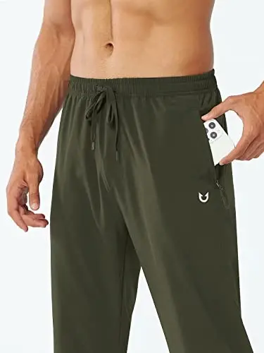 NORTHYARD Men's Athletic Pants Running Workout Gym Lightweight Quick Dry | Track Jogging Casual Sweatpants Sports, Zipper Pockets, Elastic Waist, Breathable, 4-Way Stretch, Cooling, Reflective Strips - 3