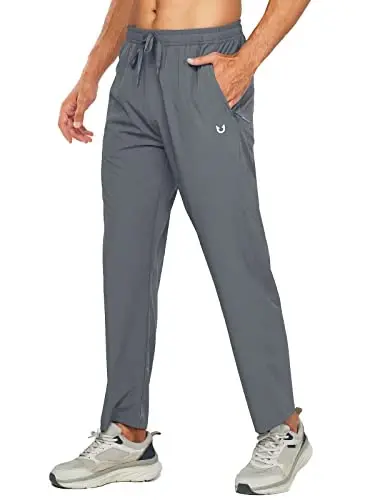 NORTHYARD Men's Athletic Pants Running Workout Gym Lightweight Quick Dry | Track Jogging Casual Sweatpants Sports, Zipper Pockets, Elastic Waist, Breathable, 4-Way Stretch, Cooling, Reflective Strips 