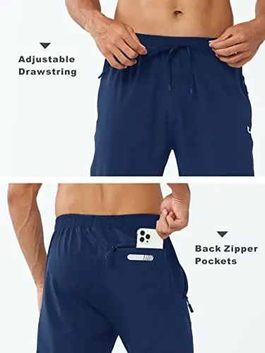 NORTHYARD Men's Athletic Pants Running Workout Gym Lightweight Quick Dry | Track Jogging Casual Sweatpants Sports, Zipper Pockets, Elastic Waist, Breathable, 4-Way Stretch, Cooling, Reflective Strips - 6