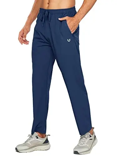 NORTHYARD Men's Athletic Pants Running Workout Gym Lightweight Quick Dry | Track Jogging Casual Sweatpants Sports, Zipper Pockets, Elastic Waist, Breathable, 4-Way Stretch, Cooling, Reflective Strips 