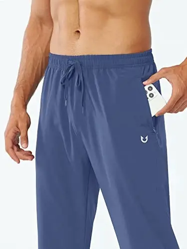 NORTHYARD Men's Athletic Pants Running Workout Gym Lightweight Quick Dry | Track Jogging Casual Sweatpants Sports, Zipper Pockets, Elastic Waist, Breathable, 4-Way Stretch, Cooling, Reflective Strips - 3