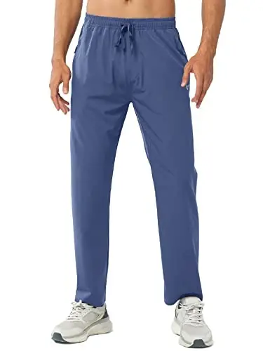 NORTHYARD Men's Athletic Pants Running Workout Gym Lightweight Quick Dry | Track Jogging Casual Sweatpants Sports, Zipper Pockets, Elastic Waist, Breathable, 4-Way Stretch, Cooling, Reflective Strips - 5