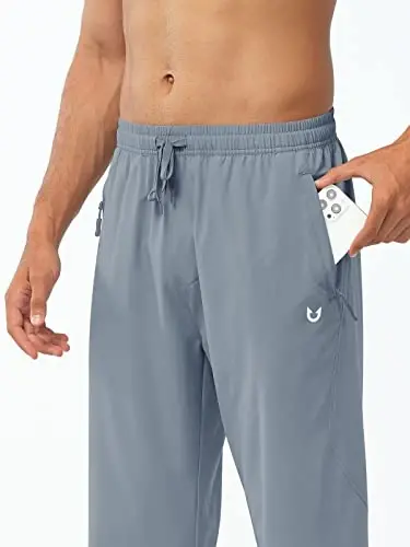 NORTHYARD Men's Athletic Pants Running Workout Gym Lightweight Quick Dry | Track Jogging Casual Sweatpants Sports, Zipper Pockets, Elastic Waist, Breathable, 4-Way Stretch, Cooling, Reflective Strips - 3