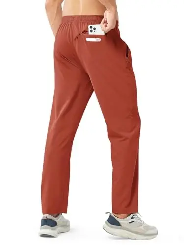 NORTHYARD Men's Athletic Pants Running Workout Gym Lightweight Quick Dry | Track Jogging Casual Sweatpants Sports, Zipper Pockets, Elastic Waist, Breathable, 4-Way Stretch, Cooling, Reflective Strips - NORTHYARD (1)