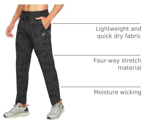 NORTHYARD Men's Athletic Pants Running Workout Gym Lightweight Quick Dry | Track Jogging Casual Sweatpants Sports, Zipper Pockets, Elastic Waist, Breathable, 4-Way Stretch, Cooling, Reflective Strips - 4