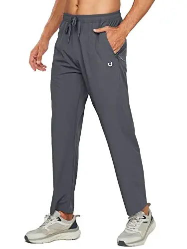 NORTHYARD Men's Athletic Pants Running Workout Gym Lightweight Quick Dry | Track Jogging Casual Sweatpants Sports, Zipper Pockets, Elastic Waist, Breathable, 4-Way Stretch, Cooling, Reflective Strips 