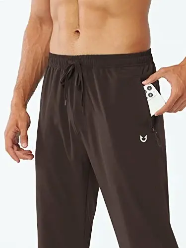 NORTHYARD Men's Athletic Pants Running Workout Gym Lightweight Quick Dry | Track Jogging Casual Sweatpants Sports, Zipper Pockets, Elastic Waist, Breathable, 4-Way Stretch, Cooling, Reflective Strips - 3