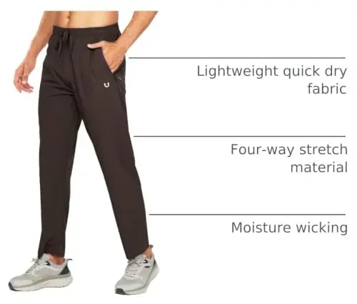 NORTHYARD Men's Athletic Pants Running Workout Gym Lightweight Quick Dry | Track Jogging Casual Sweatpants Sports, Zipper Pockets, Elastic Waist, Breathable, 4-Way Stretch, Cooling, Reflective Strips - 4