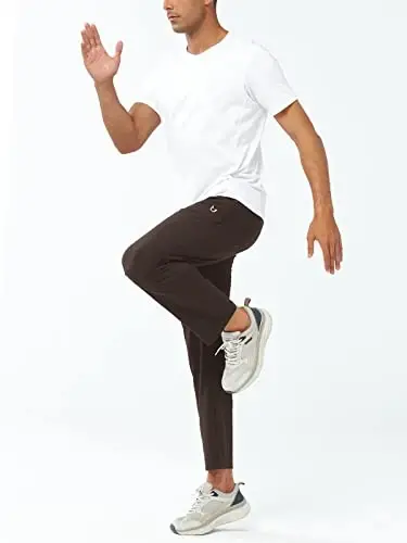 NORTHYARD Men's Athletic Pants Running Workout Joggers Lightweight Gym Jogging Track Casual Sweatpants with Zipper Pockets - 5