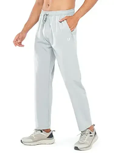 NORTHYARD Men's Athletic Pants Running Workout Joggers Lightweight Gym Jogging Track Casual Sweatpants with Zipper Pockets - 1
