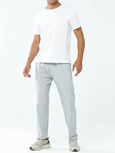 NORTHYARD Men's Athletic Pants Running Workout Joggers Lightweight Gym Jogging Track Casual Sweatpants with Zipper Pockets - 5
