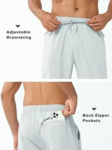 NORTHYARD Men's Athletic Pants Running Workout Joggers Lightweight Gym Jogging Track Casual Sweatpants with Zipper Pockets - 6