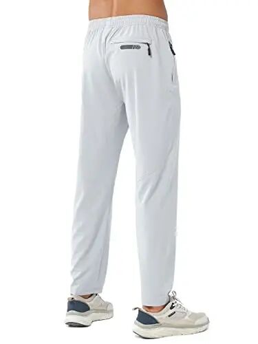 NORTHYARD Men's Athletic Pants Running Workout Joggers Lightweight Gym Jogging Track Casual Sweatpants with Zipper Pockets - 3