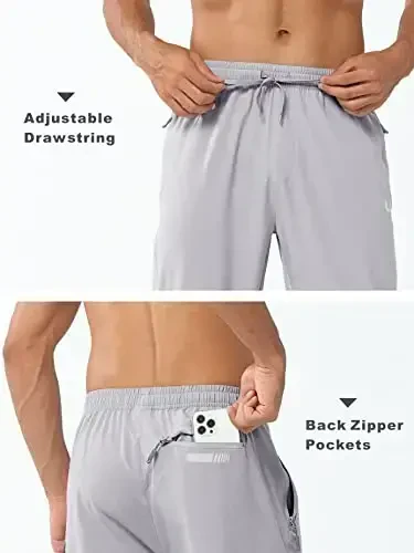 NORTHYARD Men's Athletic Pants Running Workout Joggers Lightweight Gym Jogging Track Casual Sweatpants with Zipper Pockets - 6