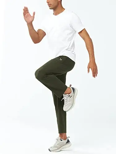 NORTHYARD Men's Athletic Pants Running Workout Joggers Lightweight Gym Jogging Track Casual Sweatpants with Zipper Pockets - 6