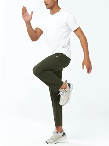 NORTHYARD Men's Athletic Pants Running Workout Joggers Lightweight Gym Jogging Track Casual Sweatpants with Zipper Pockets - 6