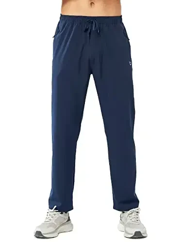 NORTHYARD Men's Athletic Pants Running Workout Joggers Lightweight Gym Jogging Track Casual Sweatpants with Zipper Pockets - 6