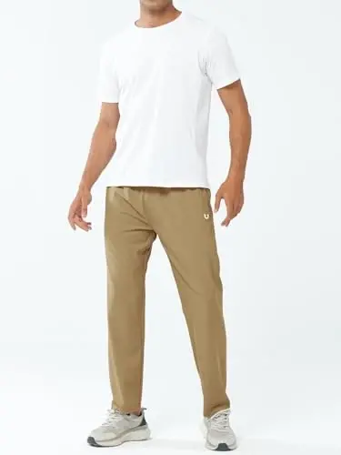 NORTHYARD Men's Athletic Pants Running Workout Joggers Lightweight Gym Jogging Track Casual Sweatpants with Zipper Pockets - 5