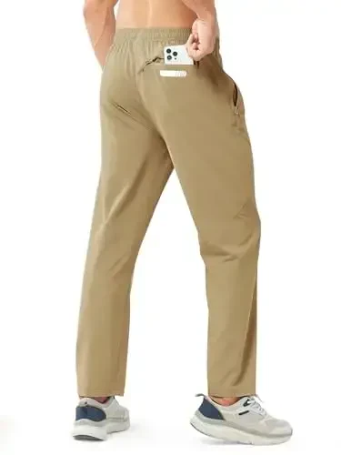 NORTHYARD Men's Athletic Pants Running Workout Joggers Lightweight Gym Jogging Track Casual Sweatpants with Zipper Pockets - MODAZONE (1)