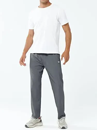 NORTHYARD Men's Athletic Pants Running Workout Joggers Lightweight Gym Jogging Track Casual Sweatpants with Zipper Pockets - 5