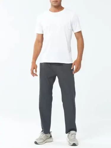 NORTHYARD Men's Athletic Pants Running Workout Joggers Lightweight Gym Jogging Track Casual Sweatpants with Zipper Pockets - 6