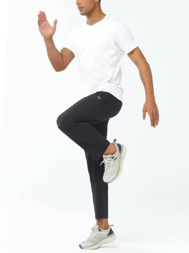 NORTHYARD Men's Athletic Running Joggers Workout Gym Pants Lightweight Jogging Track Casual Pant with Zipper Pockets - 6