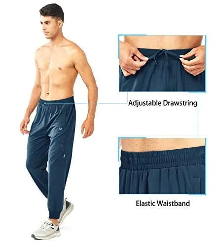 NORTHYARD Men's Athletic Running Pants Lightweight Quick-Dry Joggers Gym | Workout,Jogging,Training,Hiking,Sports,Zipper Pockets,Breathable,UPF 50+,Moisture-wicking,Elastic Waist,Reflective Strips - 5