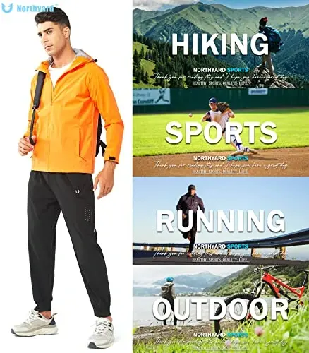 NORTHYARD Men's Athletic Running Pants Lightweight Workout Joggers Quick Dry Gym Sweatpants Active Sports Track Training - 6