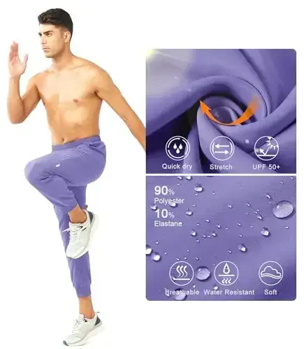 NORTHYARD Men's Athletic Running Pants Lightweight Workout Joggers Quick Dry Gym Sweatpants Active Sports Track Training - 5