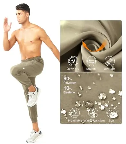 NORTHYARD Men's Athletic Running Pants Lightweight Workout Joggers Quick Dry Gym Sweatpants Active Sports Track Training - 5