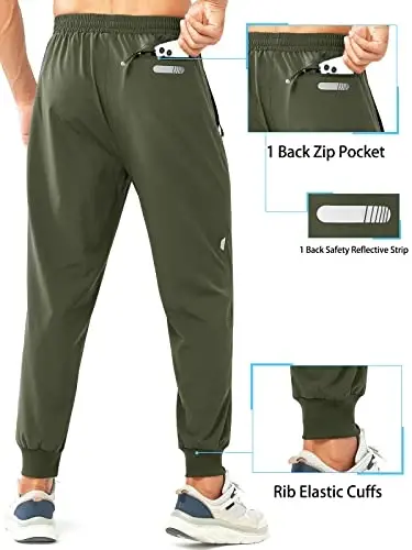 NORTHYARD Men's Athletic Running Pants Lightweight Workout Joggers Quick Dry Gym Sweatpants Active Sports Track Training - 2