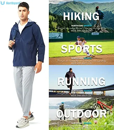 NORTHYARD Men's Athletic Running Pants Lightweight Workout Joggers Quick Dry Gym Sweatpants Active Sports Track Training - 6