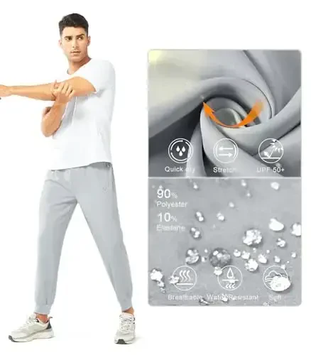 NORTHYARD Men's Athletic Running Pants Lightweight Workout Joggers Quick Dry Gym Sweatpants Active Sports Track Training - 5