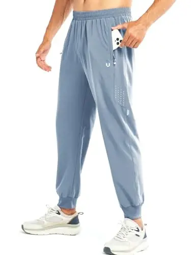 NORTHYARD Men's Athletic Running Pants Lightweight Workout Joggers Quick Dry Gym Sweatpants Active Sports Track Training 