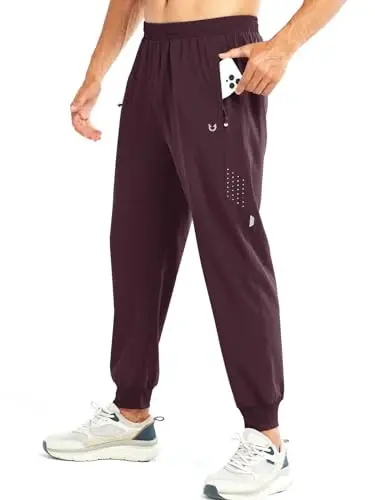 NORTHYARD Men's Athletic Running Pants Lightweight Workout Joggers Quick Dry Gym Sweatpants Active Sports Track Training 