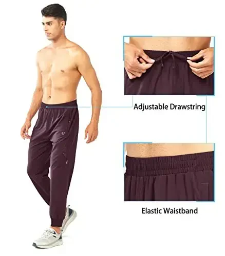 NORTHYARD Men's Athletic Running Pants Lightweight Workout Joggers Quick Dry Gym Sweatpants Active Sports Track Training - 4