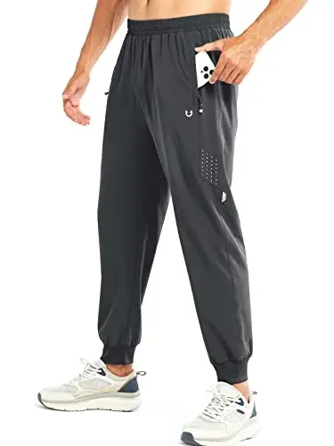 NORTHYARD Men's Athletic Running Pants Lightweight Workout Joggers Quick Dry Gym Sweatpants Active Sports Track Training 