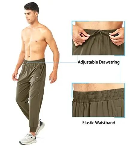 NORTHYARD Men's Athletic Running Pants Lightweight Workout Joggers Quick Dry Gym Sweatpants Active Sports Track Training - 5