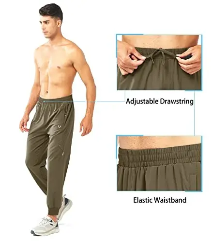 NORTHYARD Men's Athletic Running Pants Lightweight Workout Joggers Quick Dry Gym Sweatpants Active Sports Track Training - 4