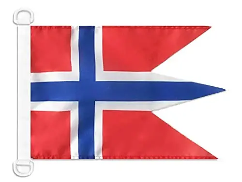 Norway Naval Ensign NAUTICAL Flag 18'' x 12'' - Norwegian War flags 30 x 45 cm. - Banner 12x18 in for boat - AZ FLAG - AZ FLAG