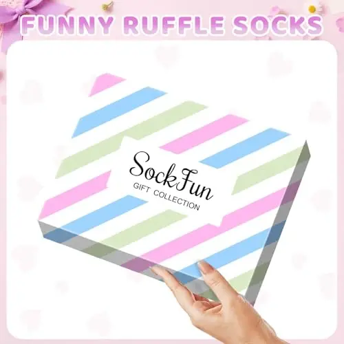 Носки Sockfun Baby Ruffle, носки с оборками для новорожденных, кружевные носки для малышей, младенцев, девочек - 5