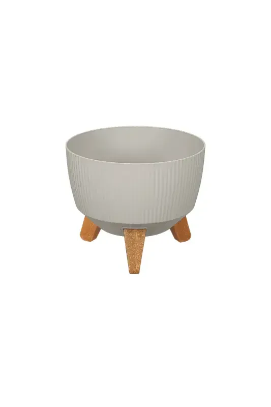 Nostalji Ayaklı Saksı: 29 Cm (8 LİTRE)-Gri - 2