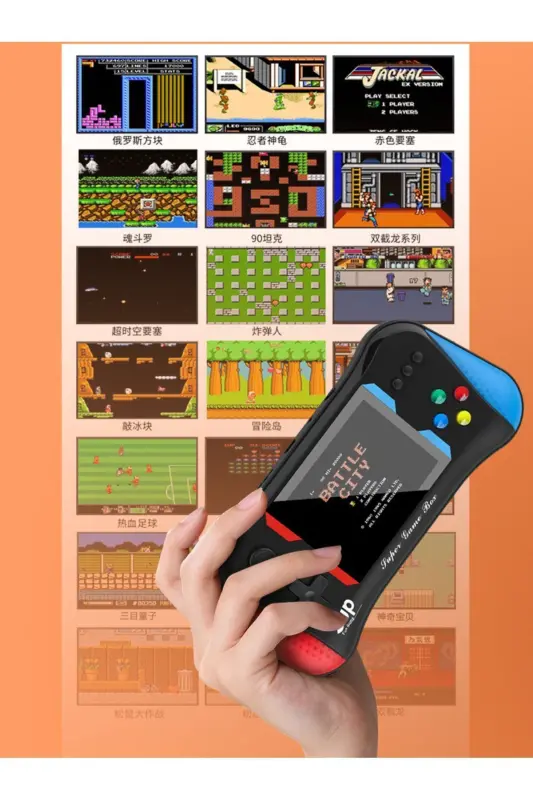 Nostaljik 500 o'yinli 2 ta Atari Gamebox o'yin konsoli - ASUA
