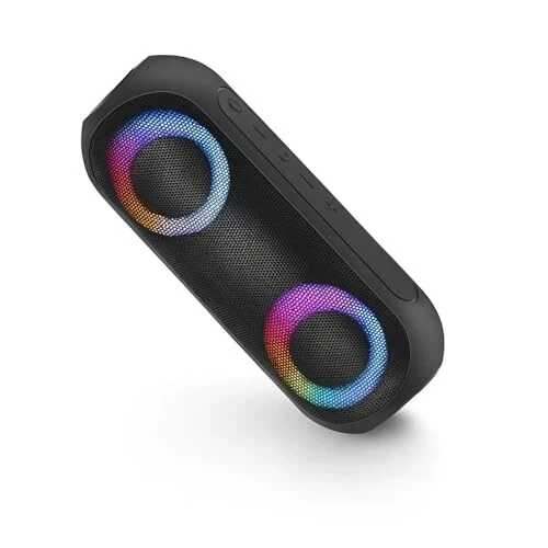 NOTABRICK Bluetooth Speaker, 15W Portable Speakers Bluetooth Wireless V5.0 with Stereo Sound, Active Extra Bass, IPX67 Waterproof Shower Speaker, Double Pairing, for Party, Home Theater, Game Theater - 1