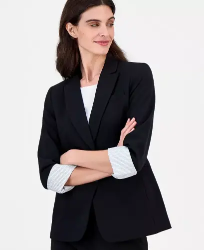 Notched Two-Button Blazer - TAHARI ASL (1)