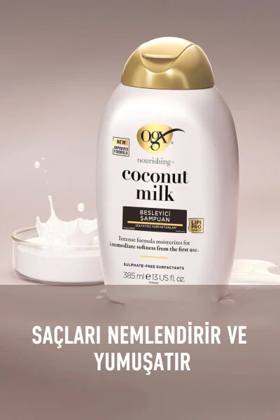 Nourishing Coconut Milk Sulfate-Free Shampoo 385 ml - 4